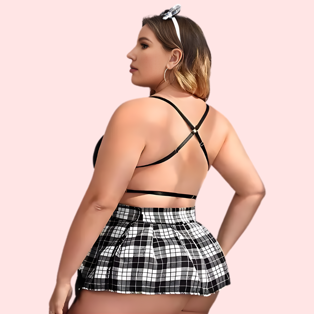 Adult School-Style Roleplay Costume with Panty - product image 2