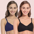 Ultra-Soft Cotton Non-Wired Bra For Women - 2 Pack - Style 1022 - product image 1
