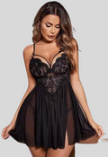 Black Lace Babydoll Nightwear - product image 1