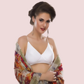 Pure Cotton Wire-Free White Bra For Summers - product image 1