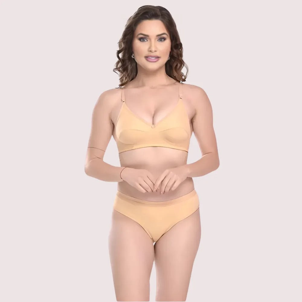 Everyday Elegance Cotton Bra Panty Set - 2 Pack - product image 1