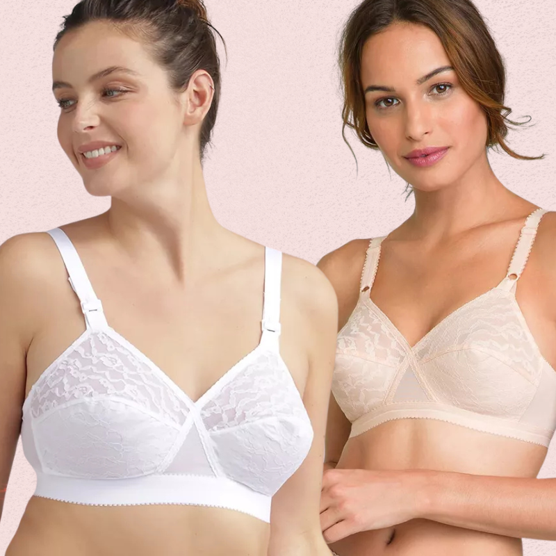Non-Padded Non-Wired Cotton Bra - 2 Pack - product image 1