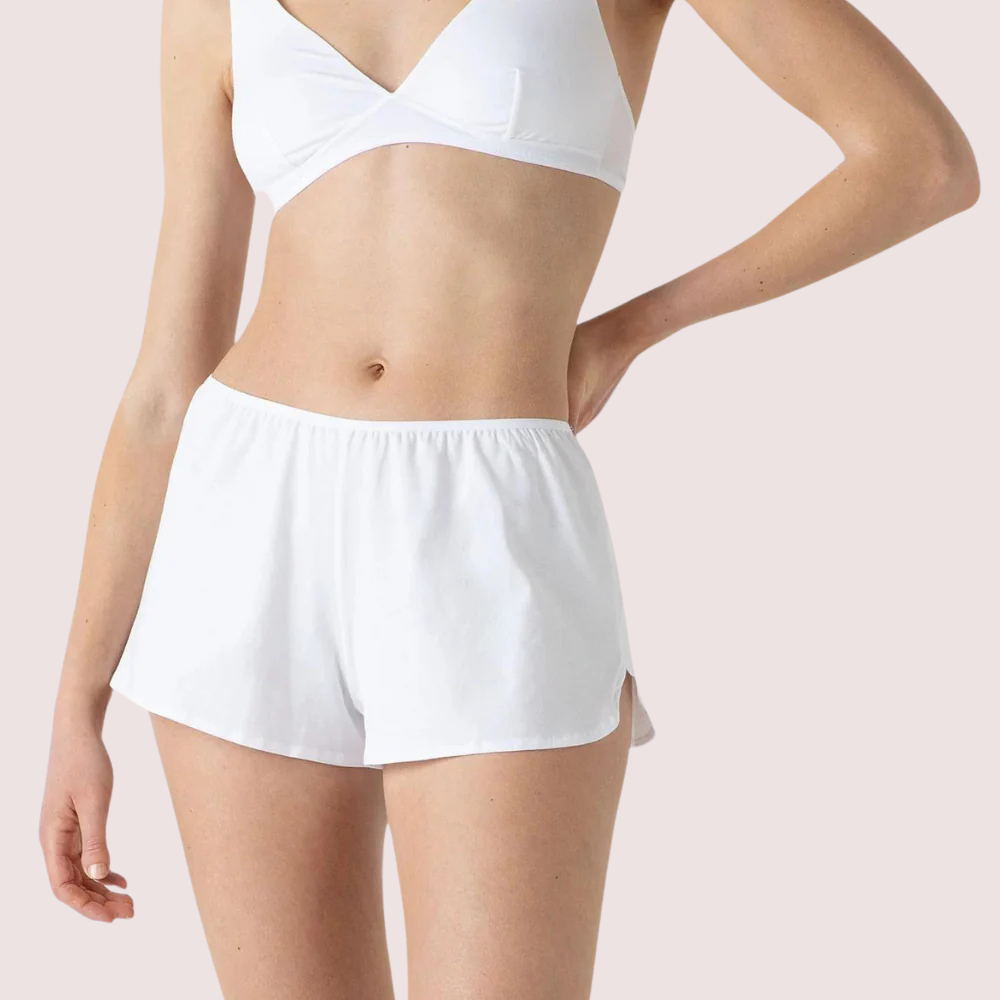 Eco Chic White Cotton French Knickers - product image 1