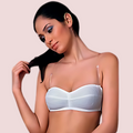 White Transparent Strap Bra - product image 1