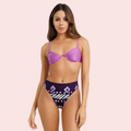 High-Waisted Tribal Geometric Print Bikini Bottom (Bottom Only) - product image 1