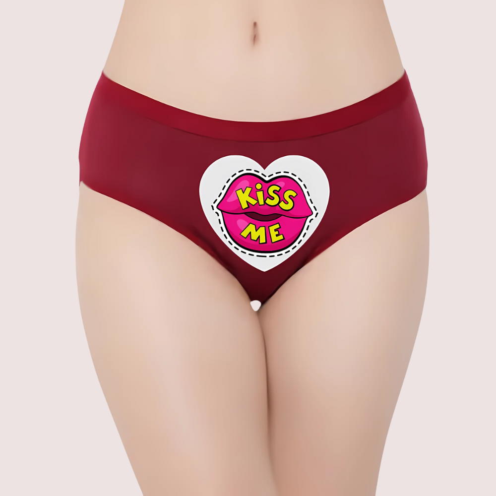 Kiss Me Printed Panty For Her - product image 1