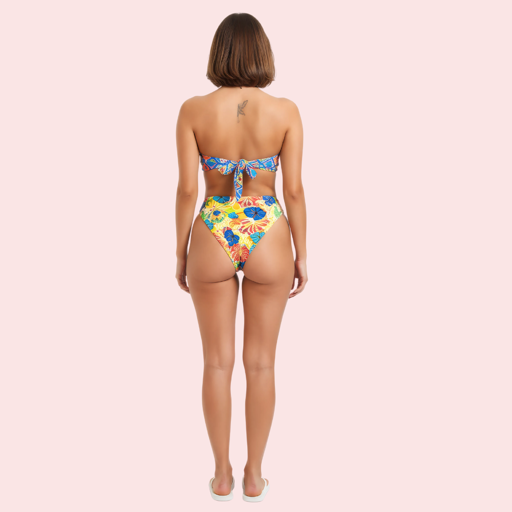 Tropical Bloom High-Cut Bikini Bottom (Bottom Only) - product image 2