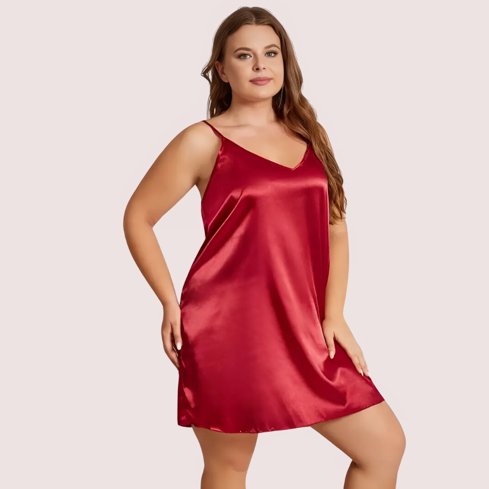 Midnight Grace Criss-Cross Back Nightdress - Plus-Size - product image 1