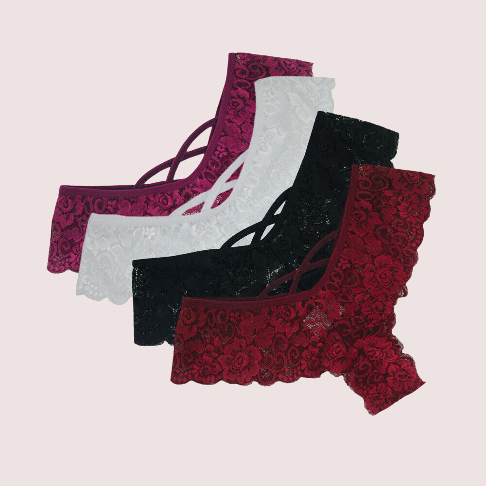Elegant Lace Thongs Underwear - 4 Pack - product image 3