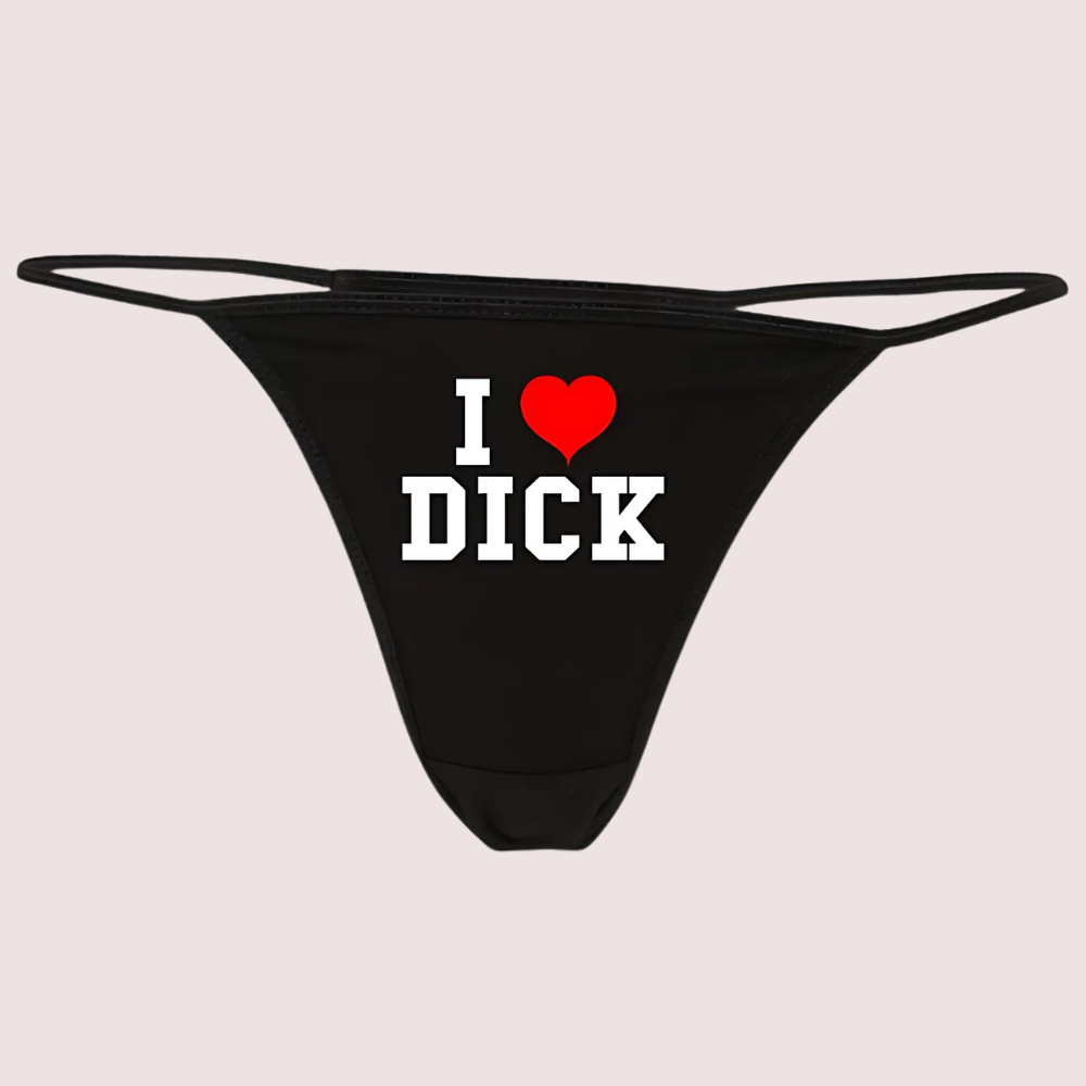 Adult Quote Printed G-String Thong - product image 3