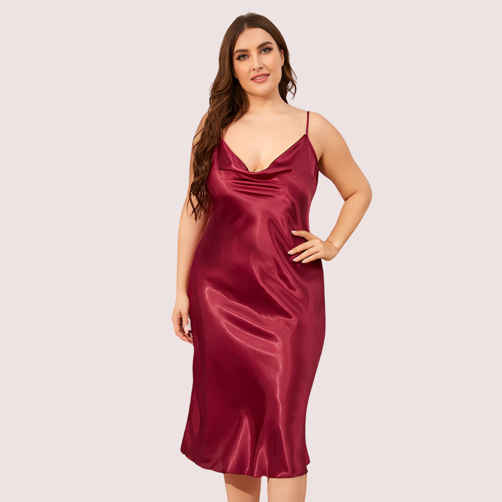 Plus-Size Classic Satin Sleepwear (4XL-5XL) - product image 1