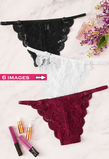 All Flirty Lace G-String - 3 Pack - product image 1