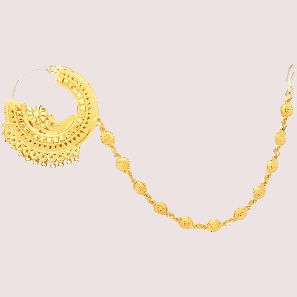 Uttarakhandi Round Nath Gold Plated Accessory - product image 2