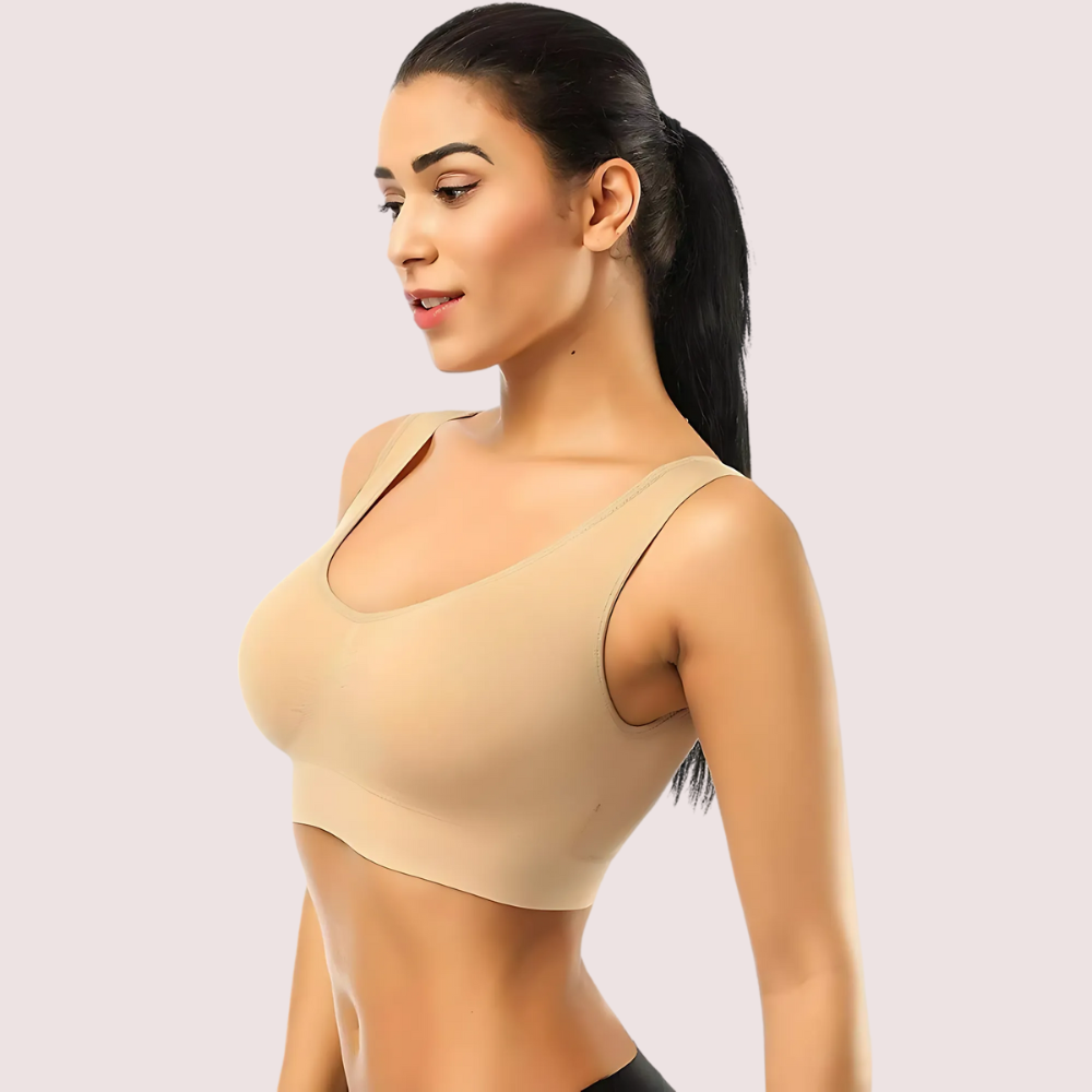 Beige Women's Ultimate Sports Bra For Yoga & Gym - product image 2