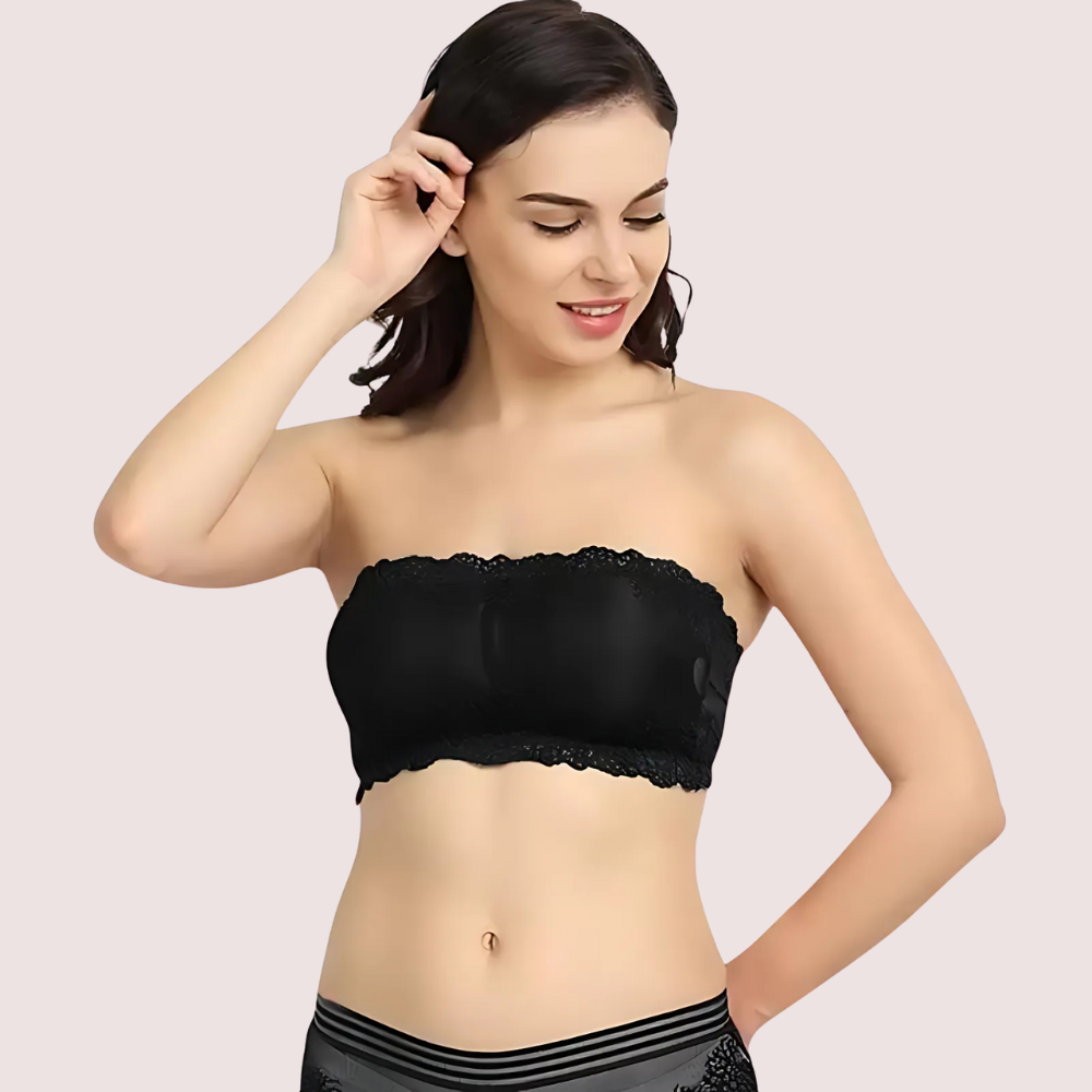 Soft And Stretchable Wire-Free Tube Top Bra For Comfort - product image 1