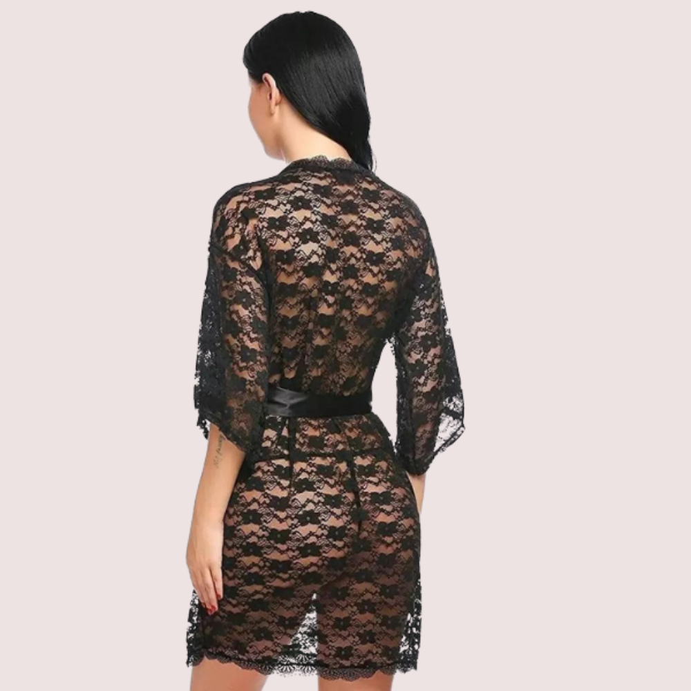 Soft & Lightweight Transparent Lace Robe - product image 3