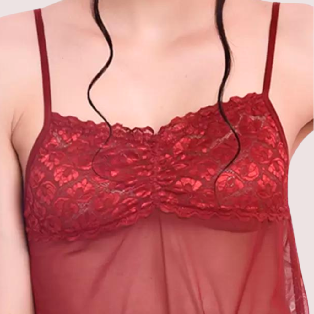 Flirty Sheer Chemise For Women - product image 3