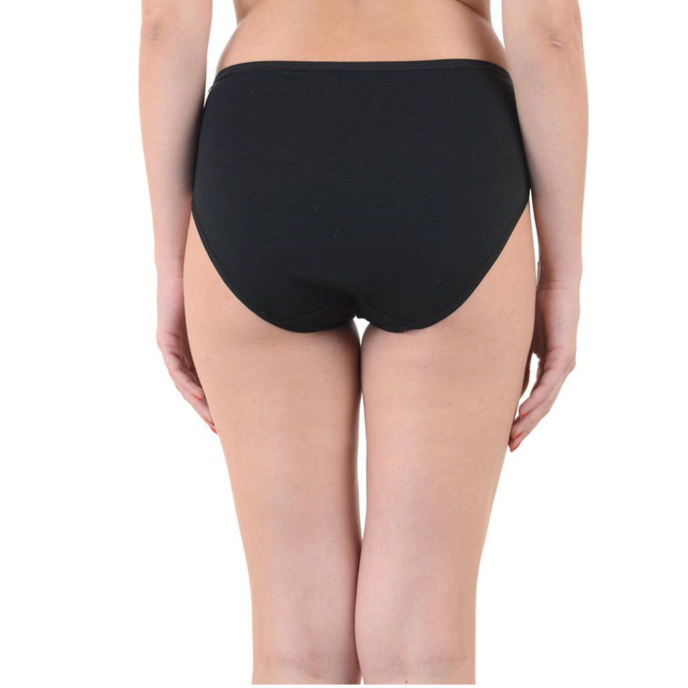 Way Just My Size Women's Plus-Size Tagless Black Cotton Panties - 2 Pack - product image 3