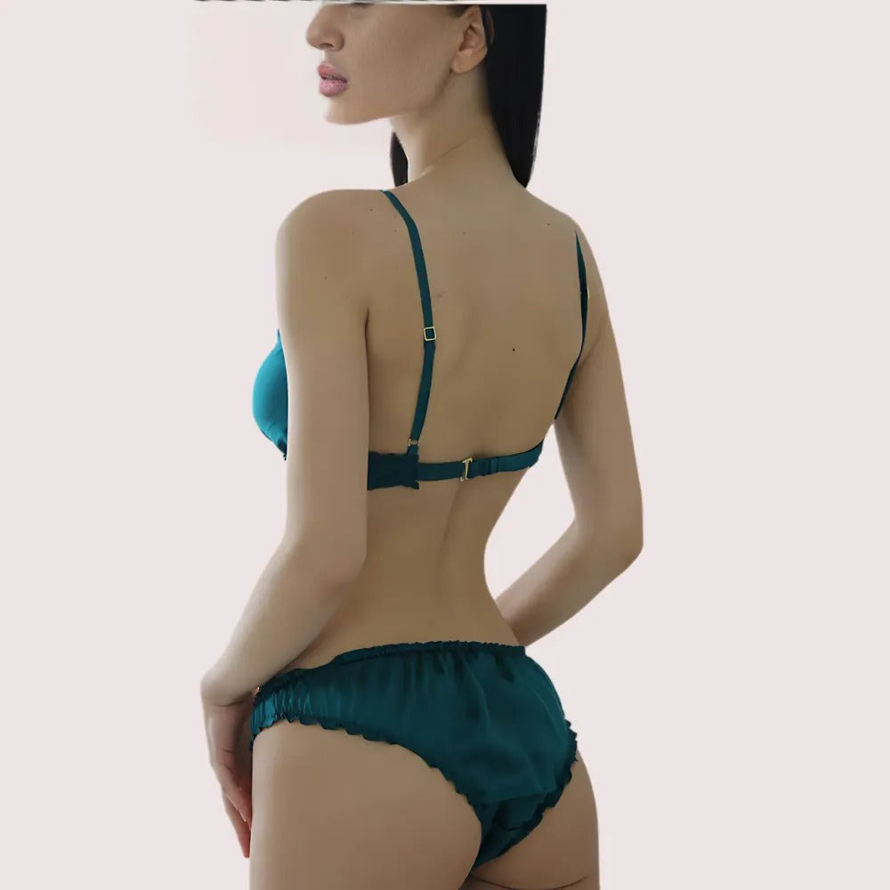 Beautiful Pure Silk Bra Set For Everyday Elegance - product image 3