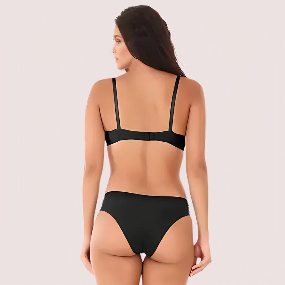Timeless Black Cotton Bra Set - product image 3