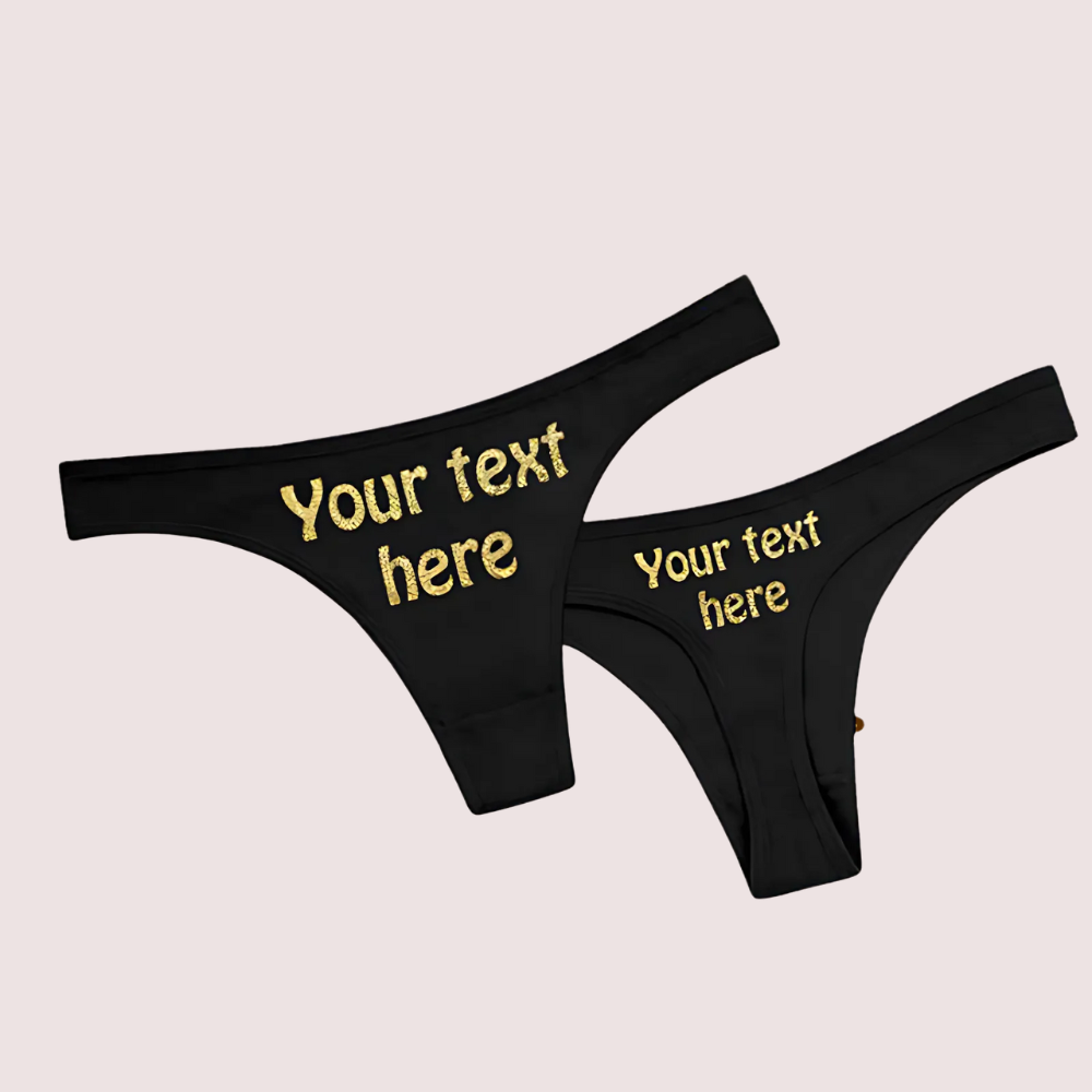 Your Words Here Custom Personalized Thong Panty - product image 1