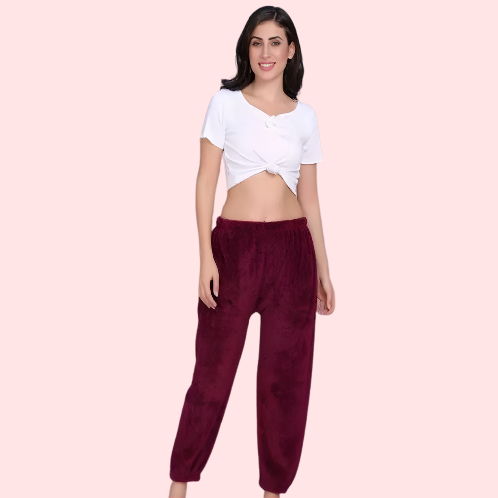 Solid Warm Wool Women's Pajama - 2 Pack - product image 1