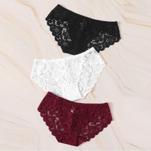 Lace Flowers Hipster Panties - 3 Pack - product image 2