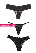 Lace Mesh Thong Panties - Style 0029 - product image 1