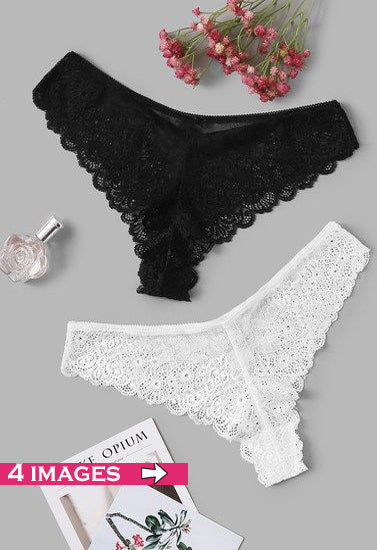Black & White Lace Hipster - 2 Pack - product image 1