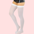 Softsheer Thigh-High Stockings Duo (White + Nude) - 2 Pack - product image 1