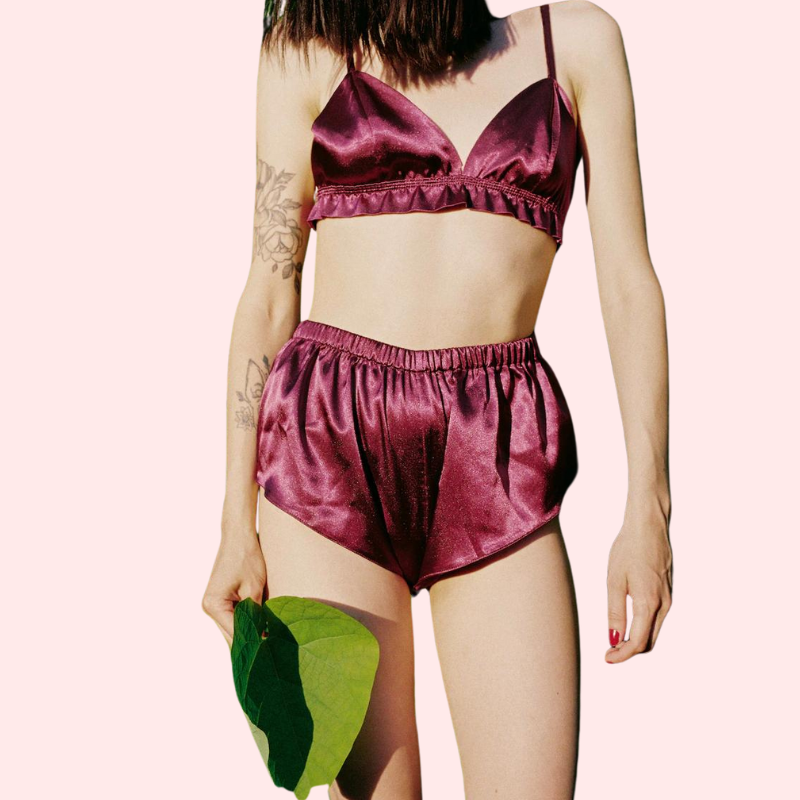 Timeless Pure Silk Satin Lingerie Set For Women - product image 2