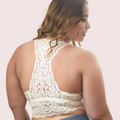 Graceful & Plus-Size White Lace Bralette - product image 1