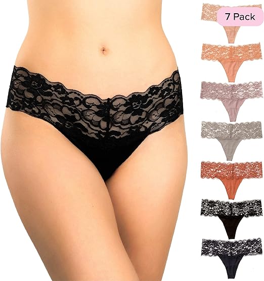 Women's Intimates Lace Thong Set - 4 In A Pack - product image 5