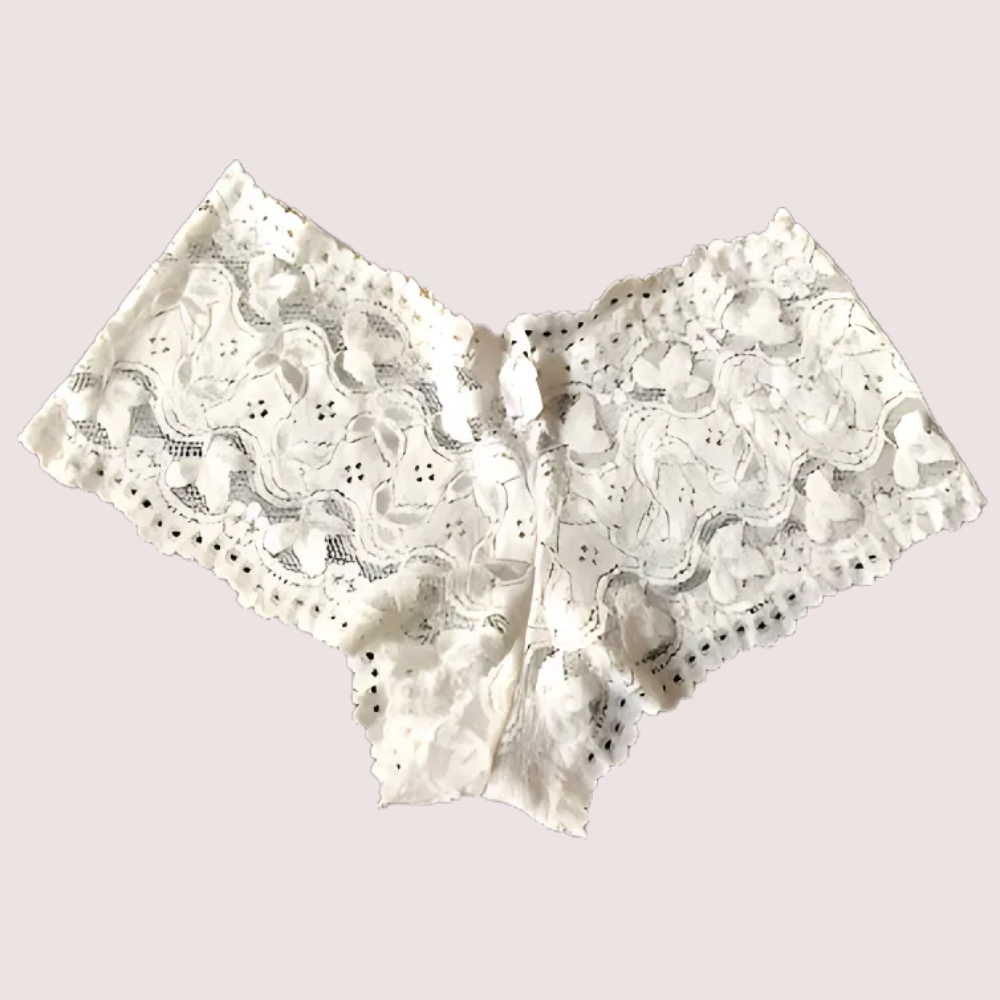 White Floral Lace Boyleg Panty - product image 2