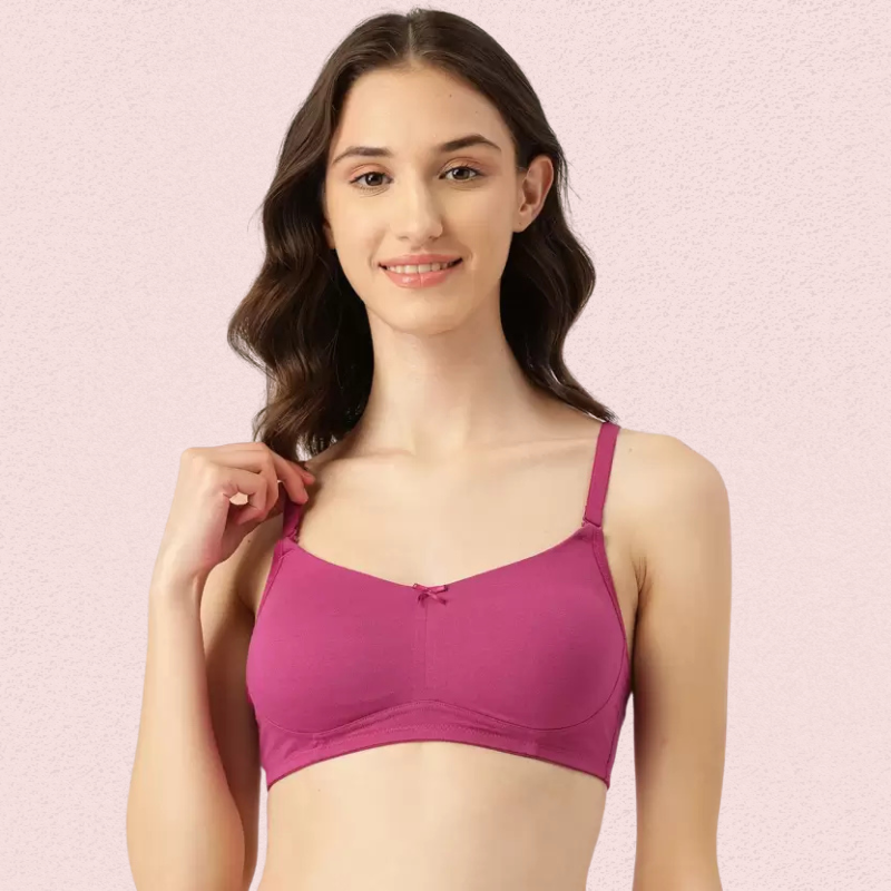 Breathable Cotton Non-Padded Bra - Women's - 2 Pack - product image 1