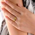 Textured Gold-Plated Band Ring - product image 1