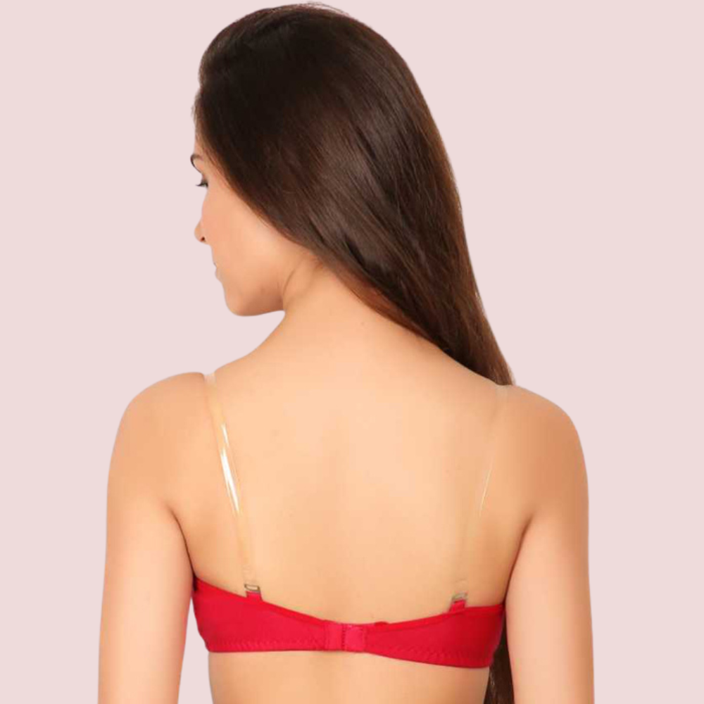 3 Pairs Clear Transparent Back Regular Bras - product image 3