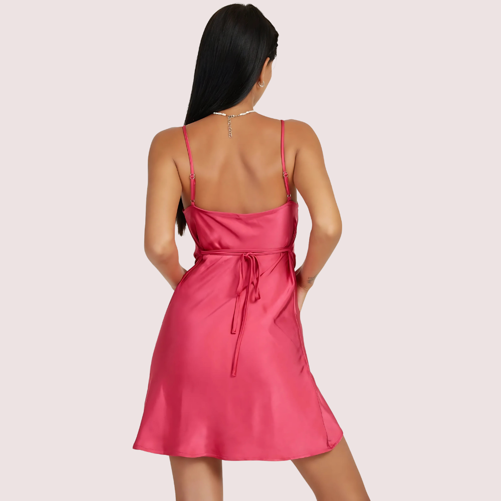 Twilight Elegance Satin Party Dress - product image 3