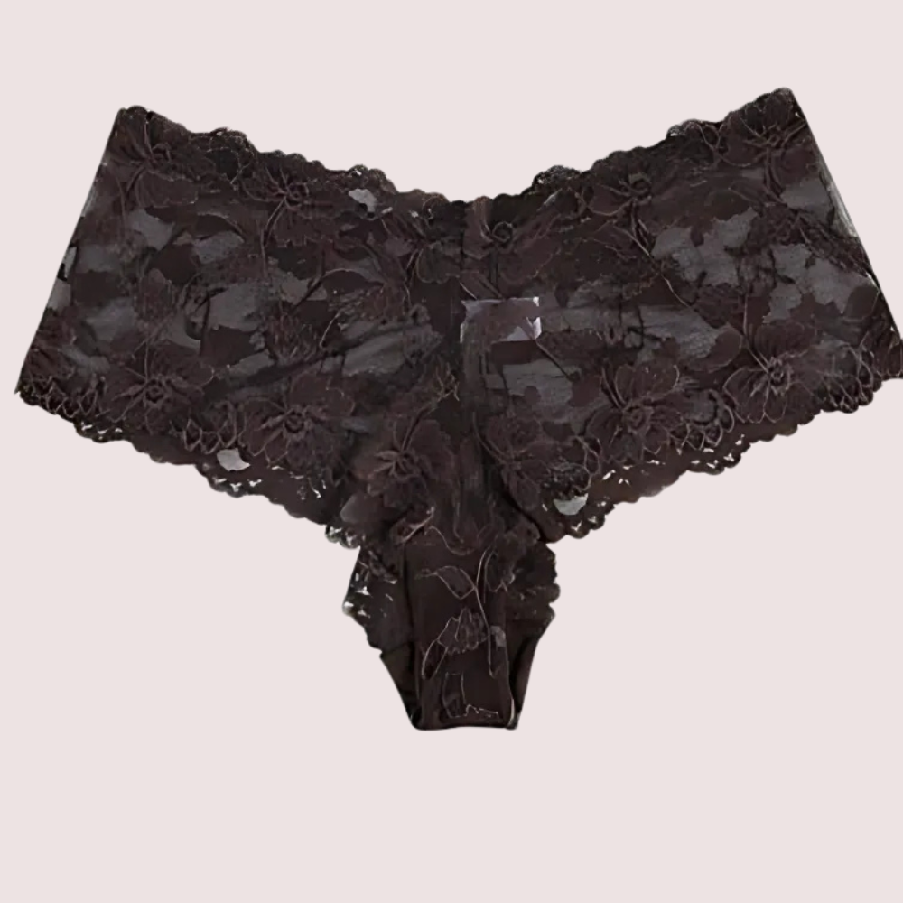 Sensual Brown Lace 2 Piece Panties - Style 0566 - product image 2