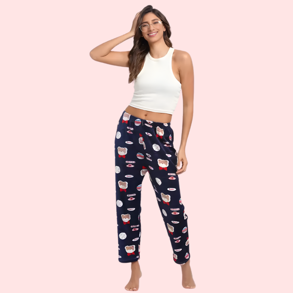 Women's Casual Printed Warm Pajama - 2 Pack - product image 1