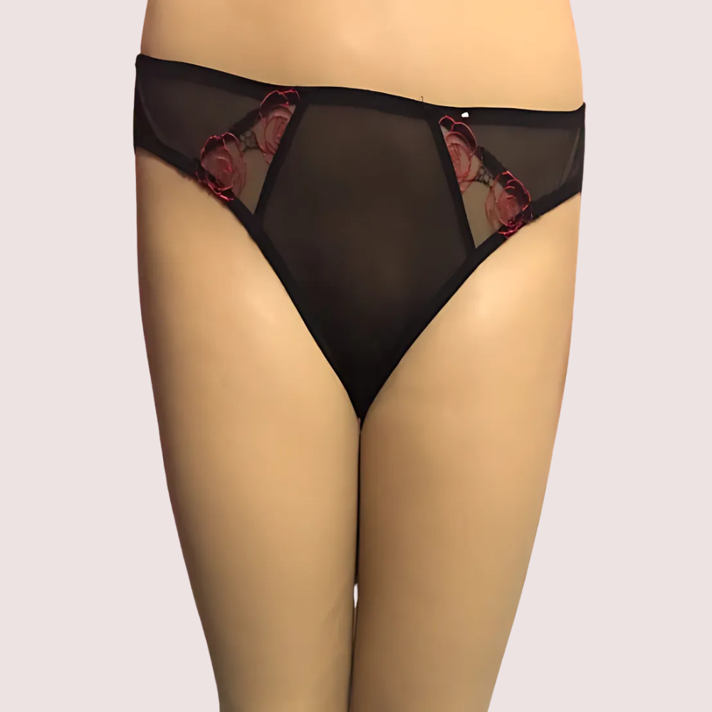 Netted Keyhole Back Hipster Panty - product image 1