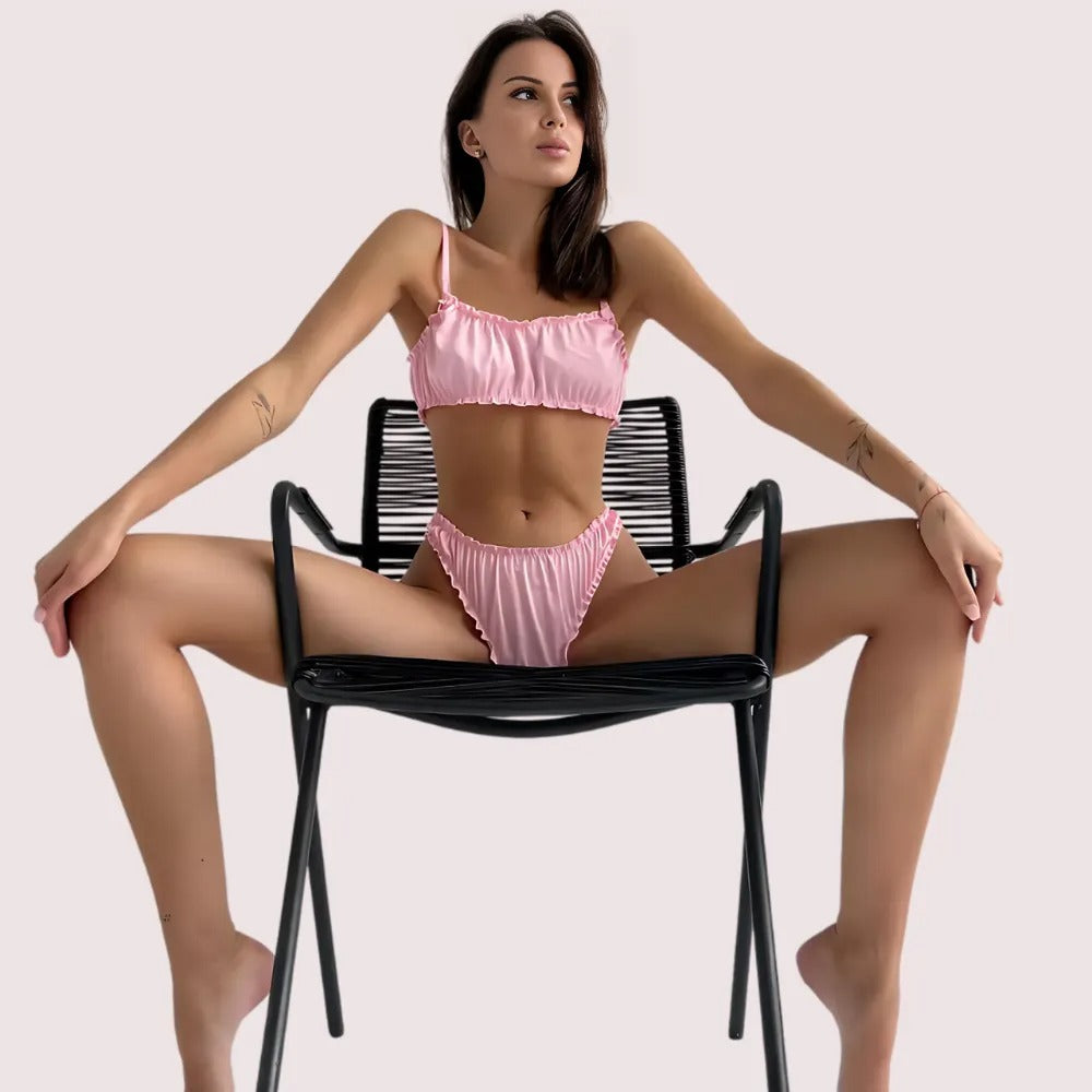Elegant Pure Silk Bra Set For Comfort - product image 2