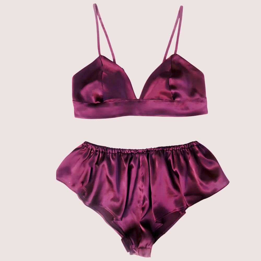 Classic Pure Silk Bra Set For Women - product image 3