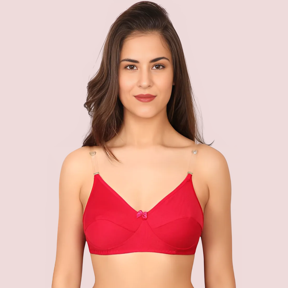 3 Pairs Clear Transparent Back Regular Bras - product image 1