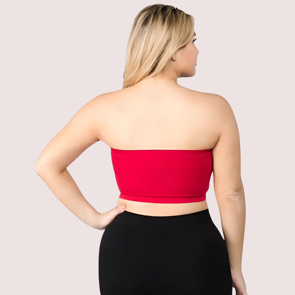 Red Hot Tube Bandeau Bra Top For Women - product image 3