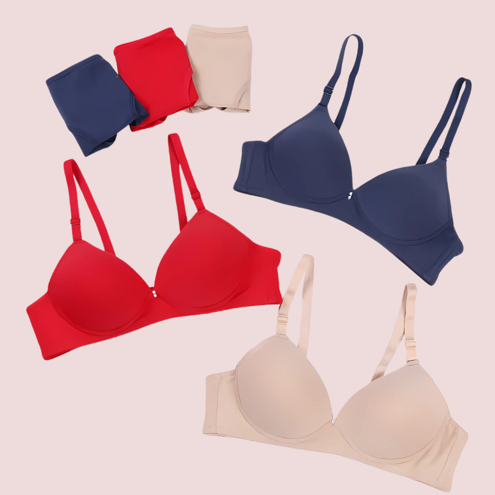Female Seamless Padded Wire-Free Bra - 3 Pack - product image 1