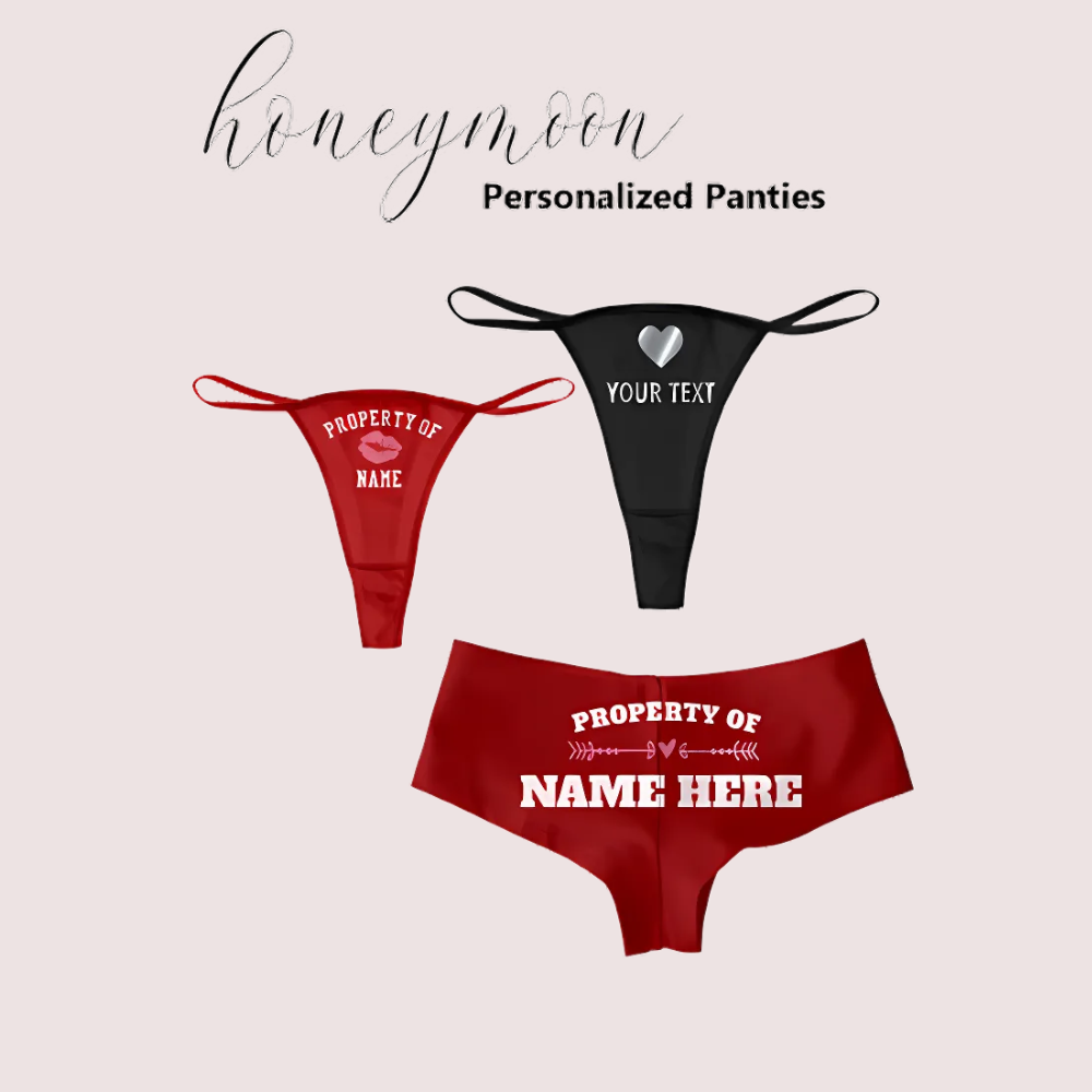 Honeymoon Personalized Panties Pack - product image 1