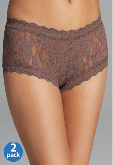 Sensual Brown Lace 2 Piece Panties - Style 0025 - product image 1