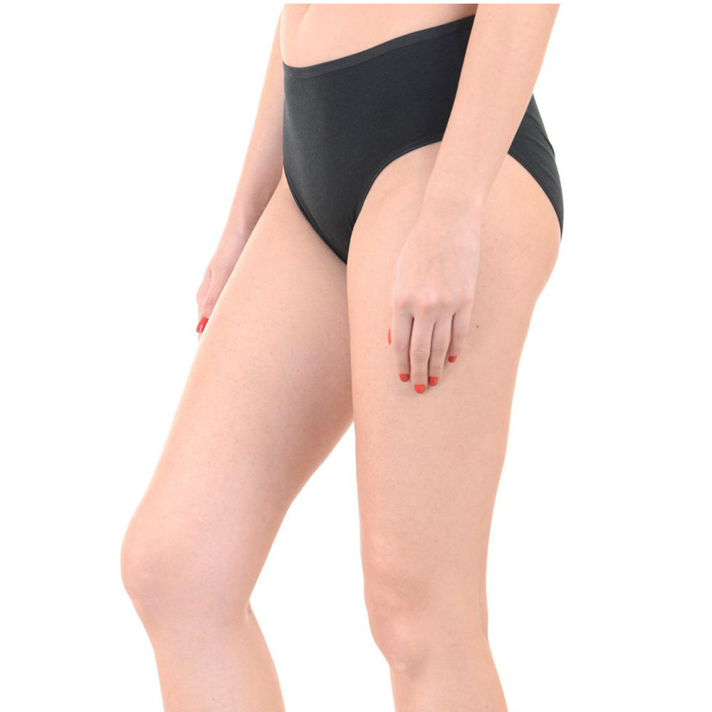 Way Just My Size Women's Plus-Size Tagless Black Cotton Panties - 2 Pack - product image 4