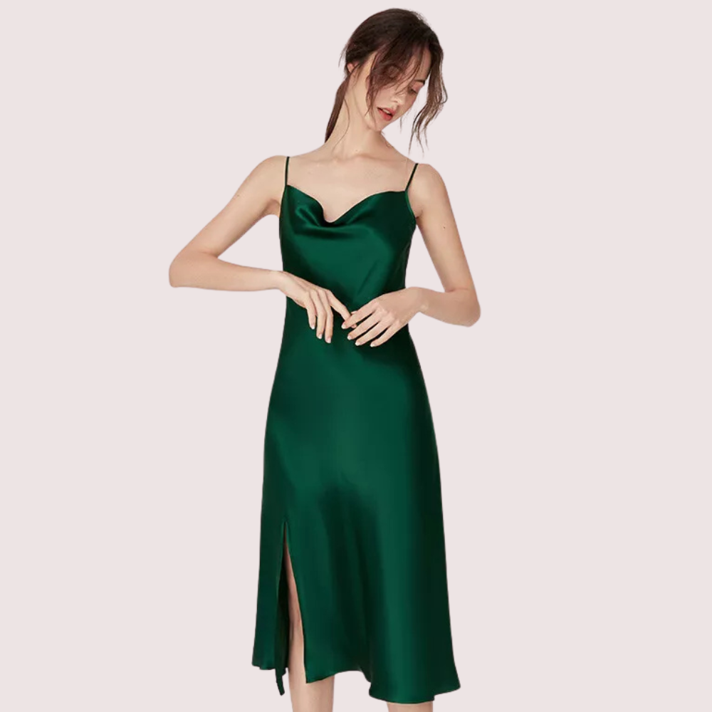 Luxurious Women's Silk Satin Sleepwear Nightdress - product image 4